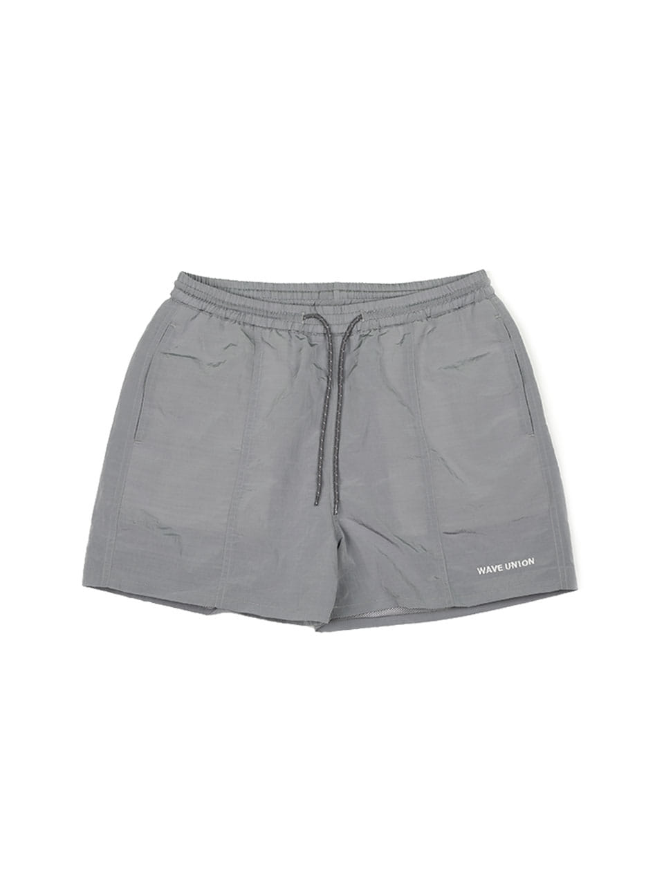 Metallic shorts gray