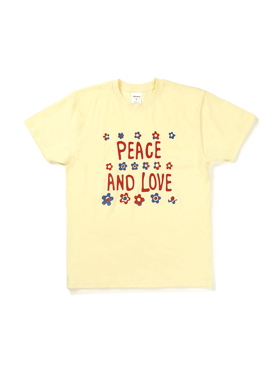Peace and love short sleeve T-shirt butter