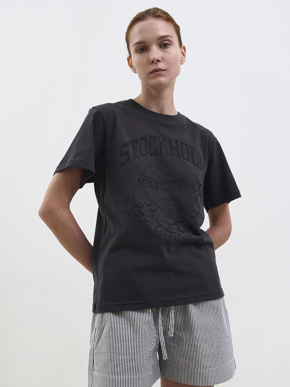 Stockholm T-shirt charcoal