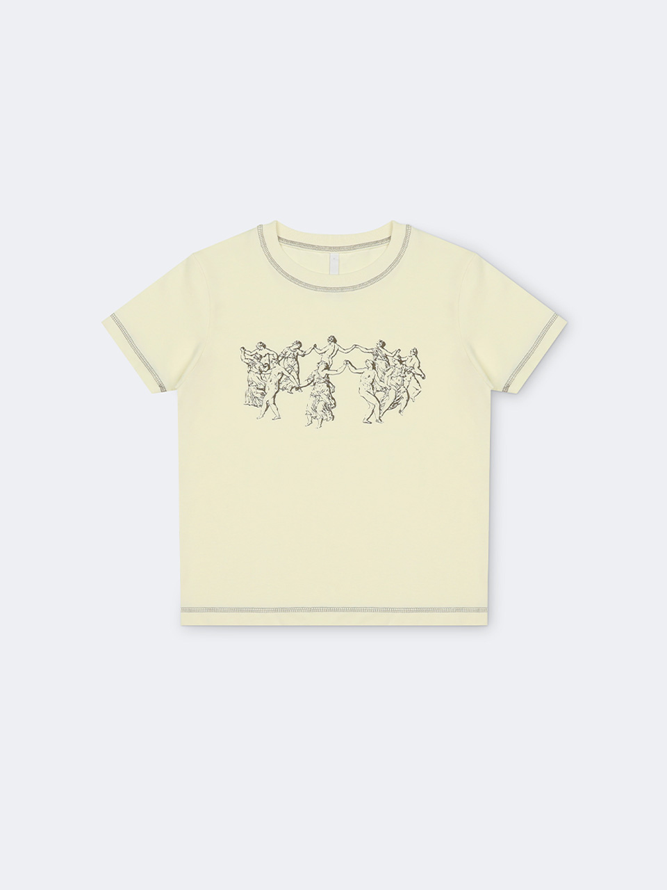 Dancing nymphs Slim fit T-shirt ivory