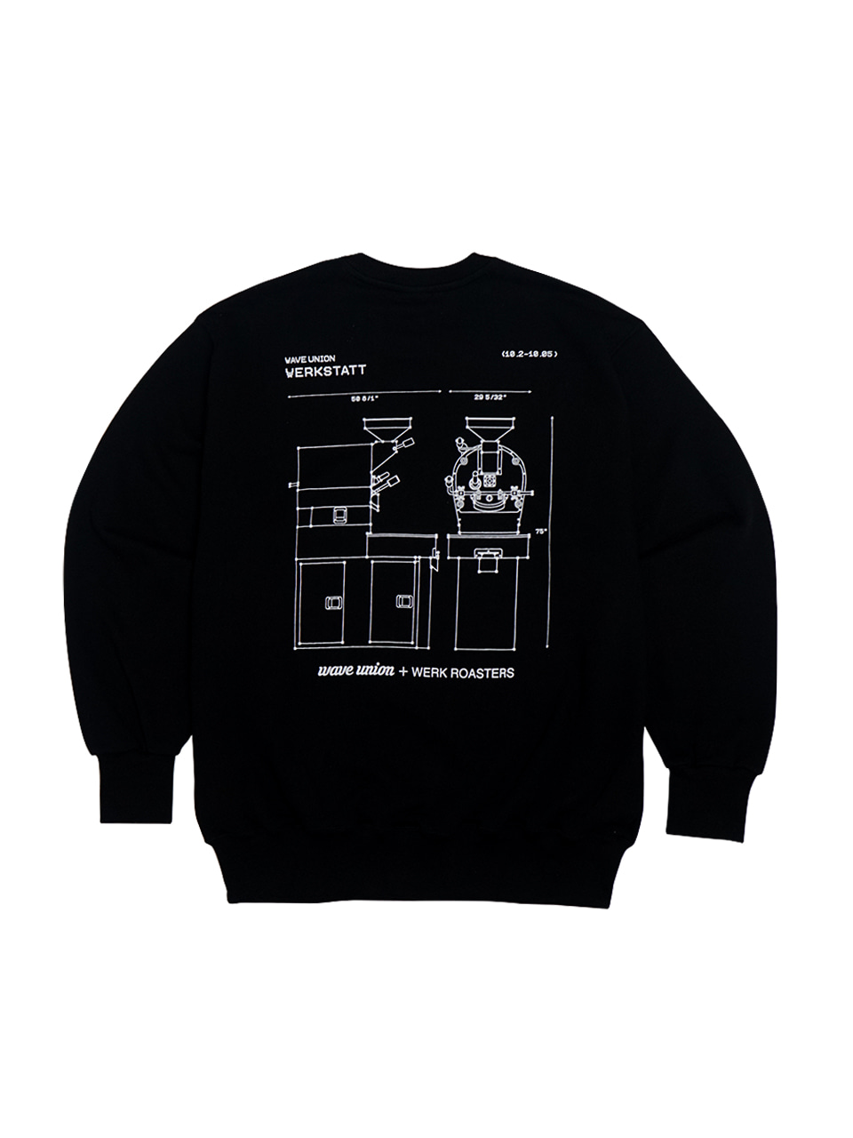 Roasting machine sweatshirt black