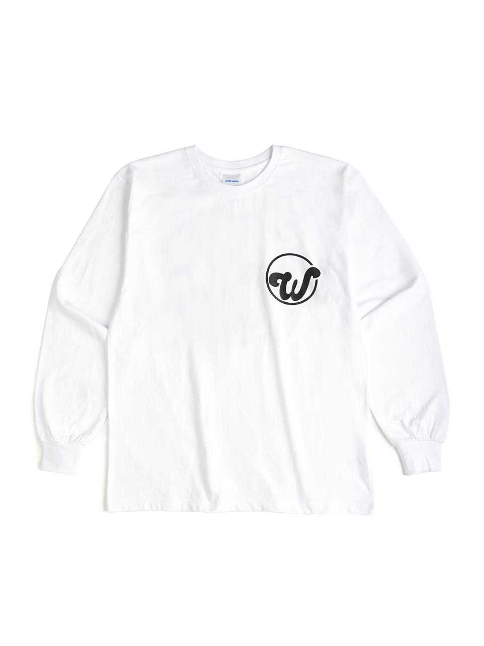 Circle logo long sleeve T-shirt white