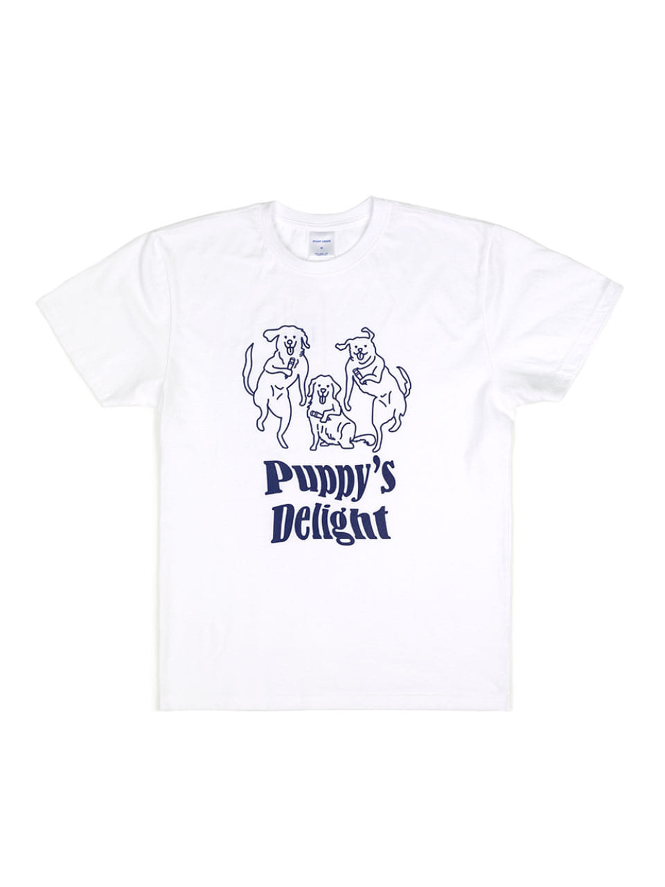 Puppy&#039;s delight short sleeve T-shirt white