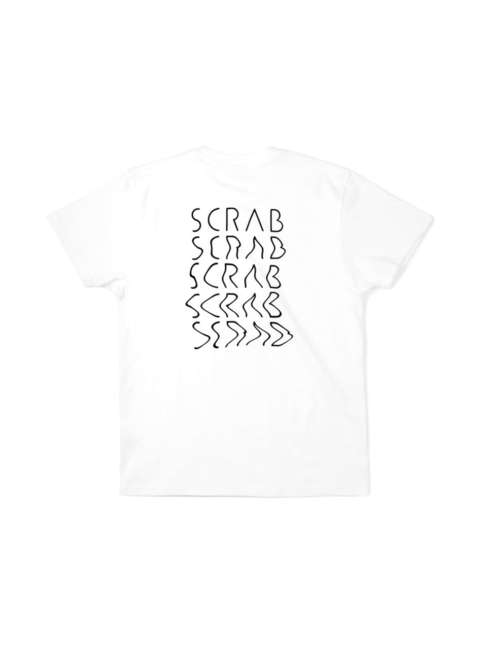 SCRAB logo short sleeve T-shirt white