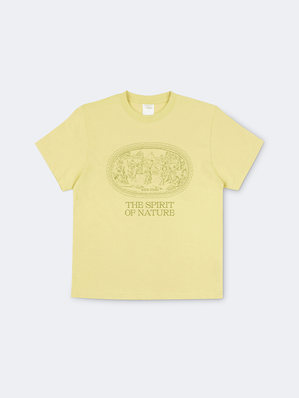 Nymphs short sleeve T-shirt mustard
